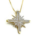 14K Gold & Diamond Classic Star Of Bethlehem Opening Magnetic Necklace